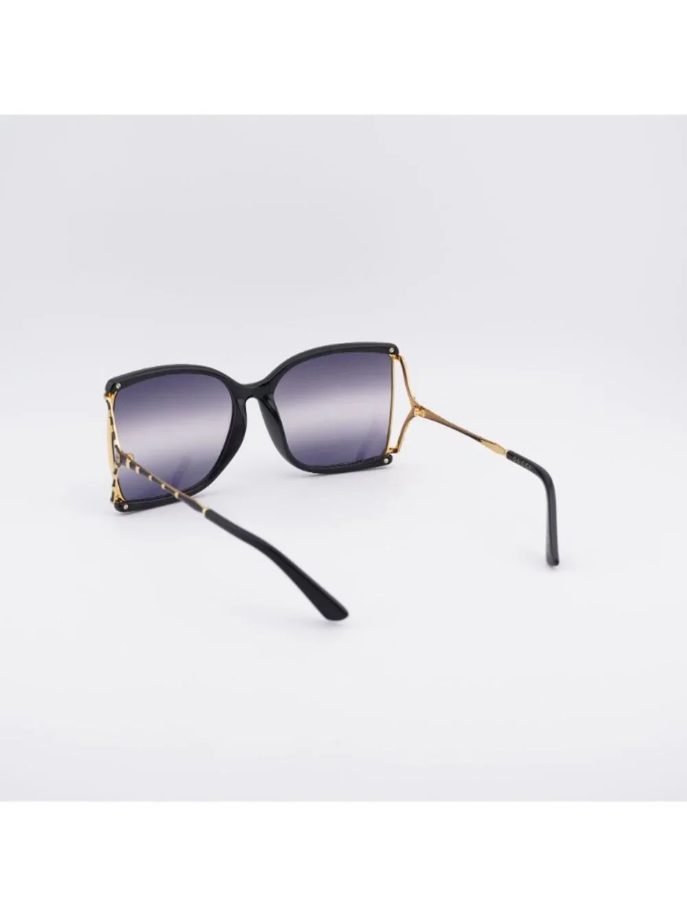Gucci GG0592SK 001 Sunglasses Black Butterfly Frame, Grey Lenses